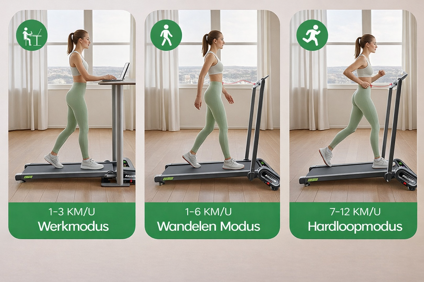 AKUELER X FITONA Premium Loopband F50 (met Inklapbare handrail)